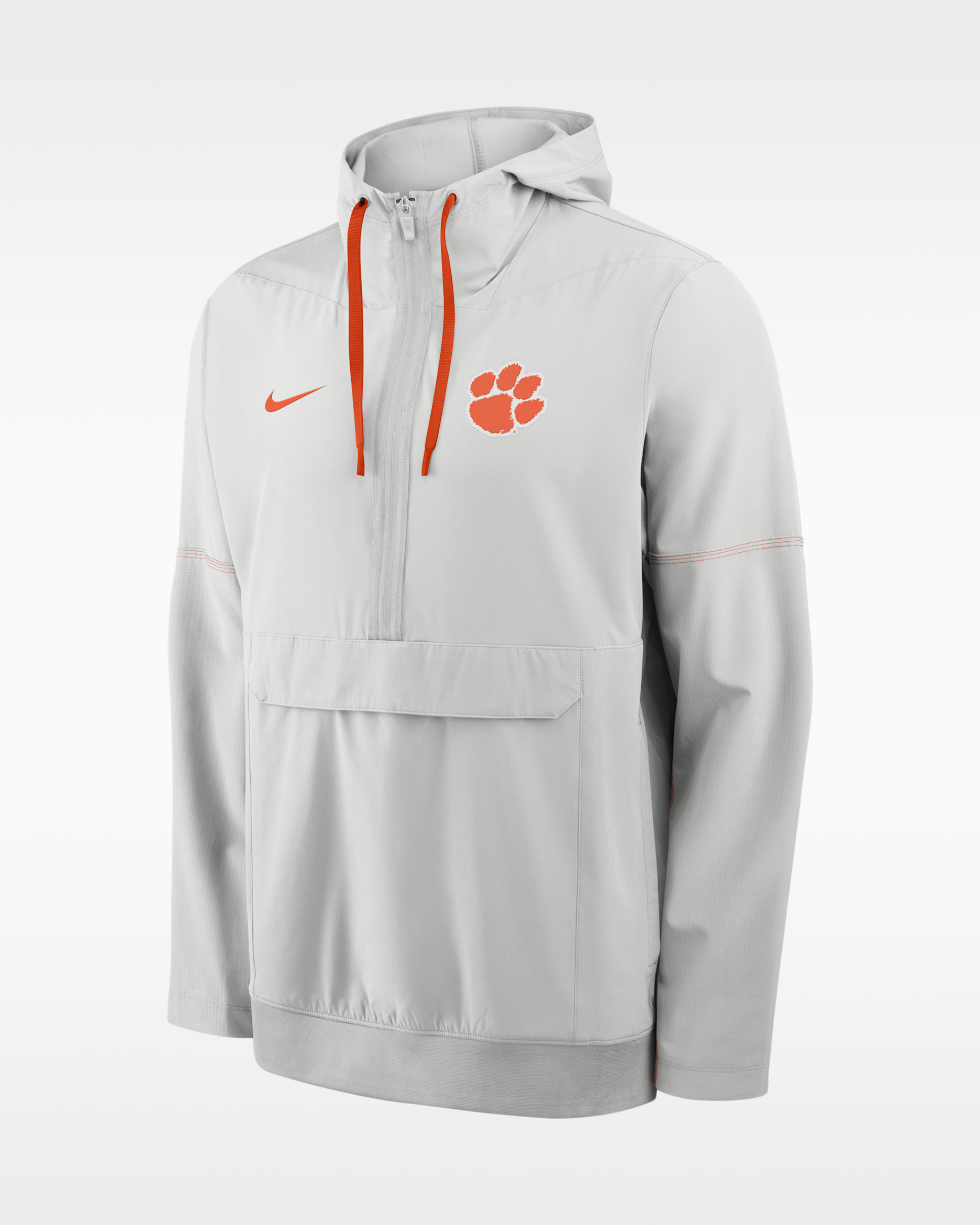 Clemson Sideline Anorak Men's Nike College 1/2-Zip Hooded Jacket